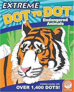 MindWare Extreme Dot to Dot Coloring: Endangered Animals