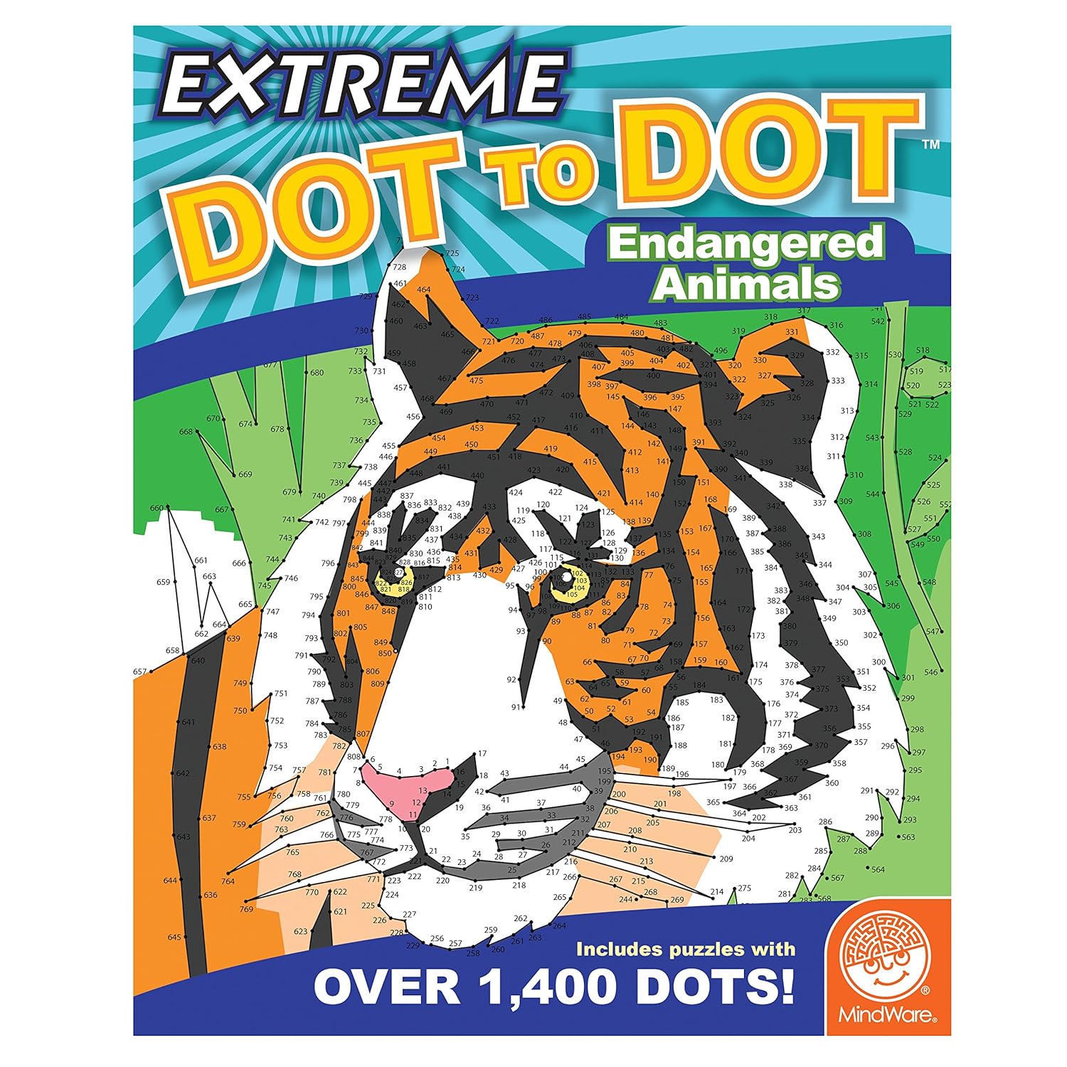 MindWare Extreme Dot to Dot Coloring: Endangered Animals      Toy