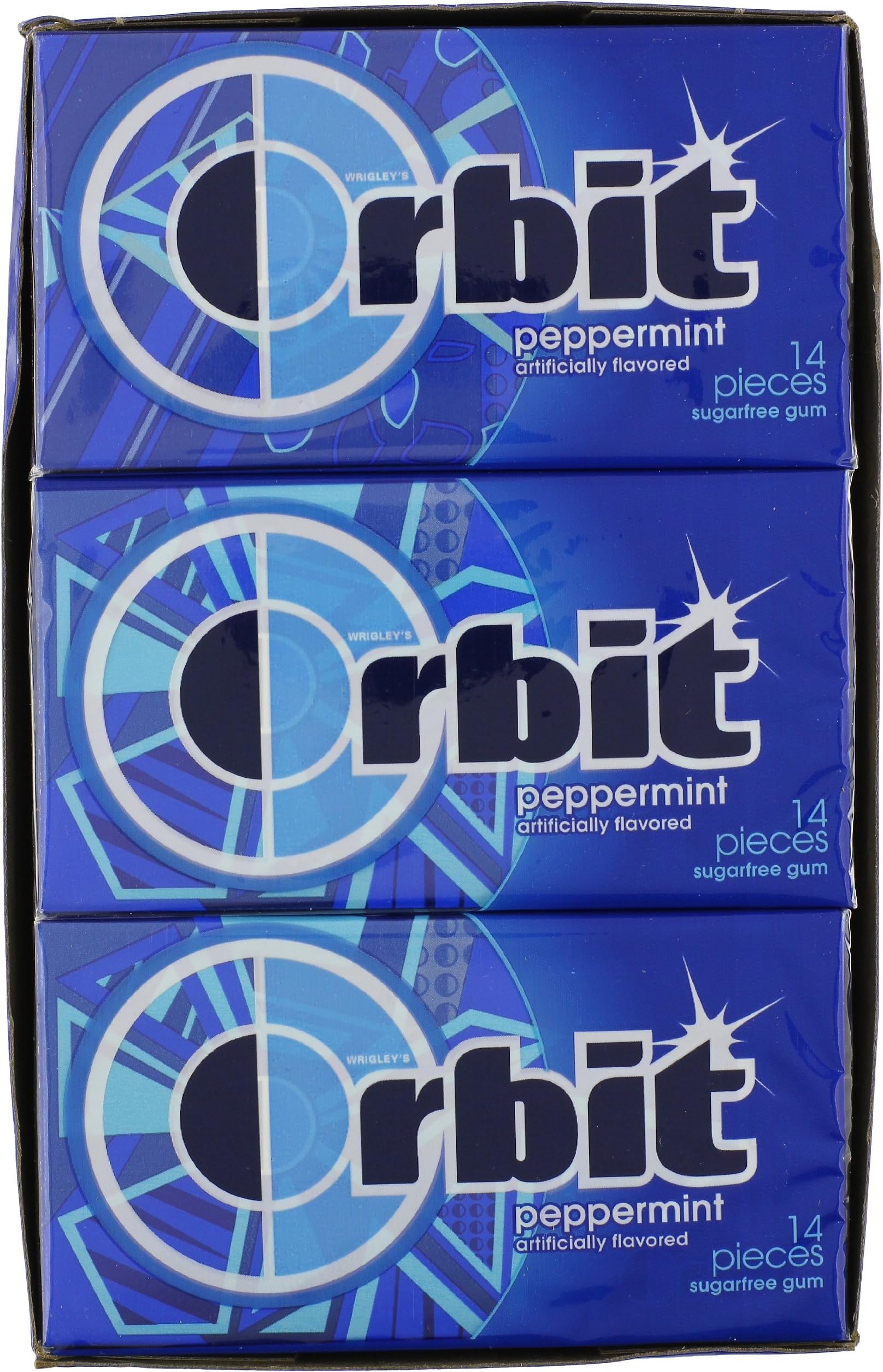 Orbit Peppermint, 14-Count (Pack of 12)