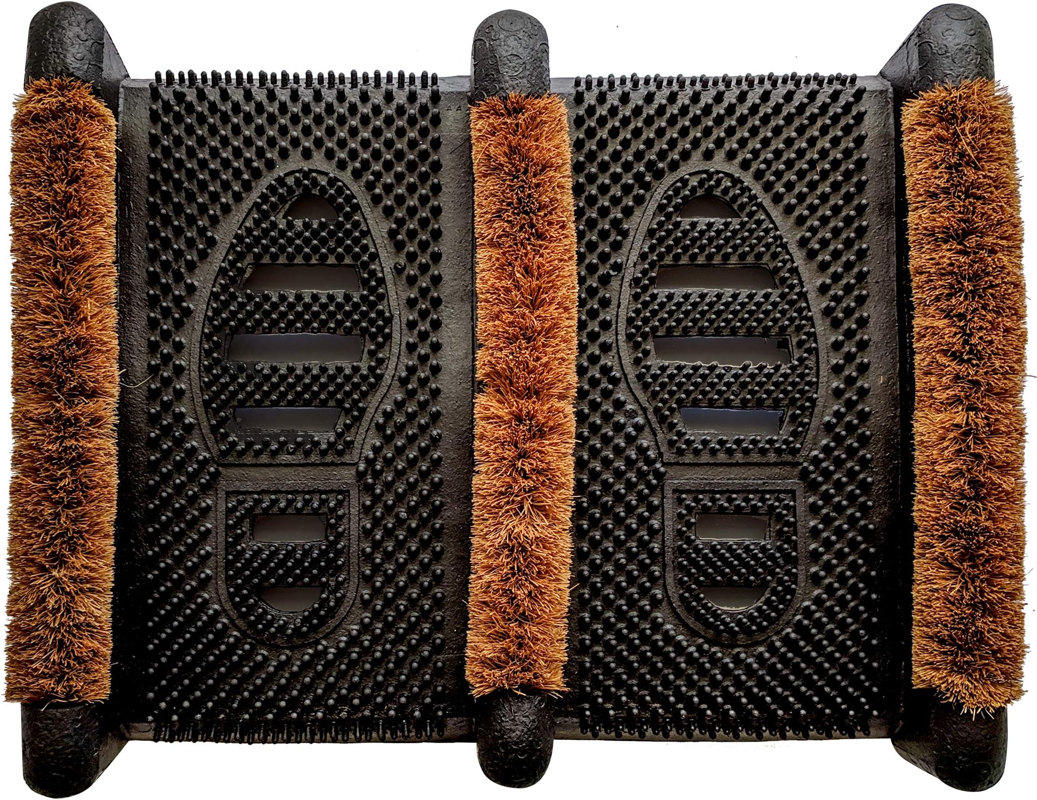 NINAMAR Mud Scrubber Rubber Brush Mat - Scrub & Scrape Muddy Shoes - 1 Pack