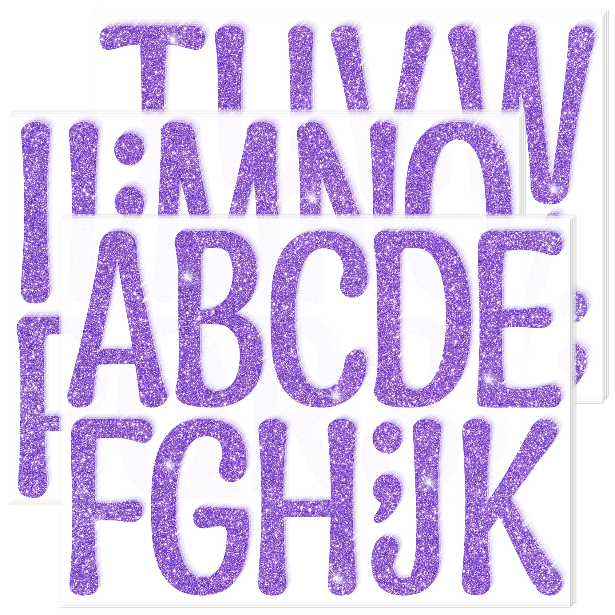 160 PCS Bulletin Board Letters 4 Inch Letter Stickers Large Glitter Alphabet Stickers Self Adhesive Letters Sticker for Poster Bulletin Board