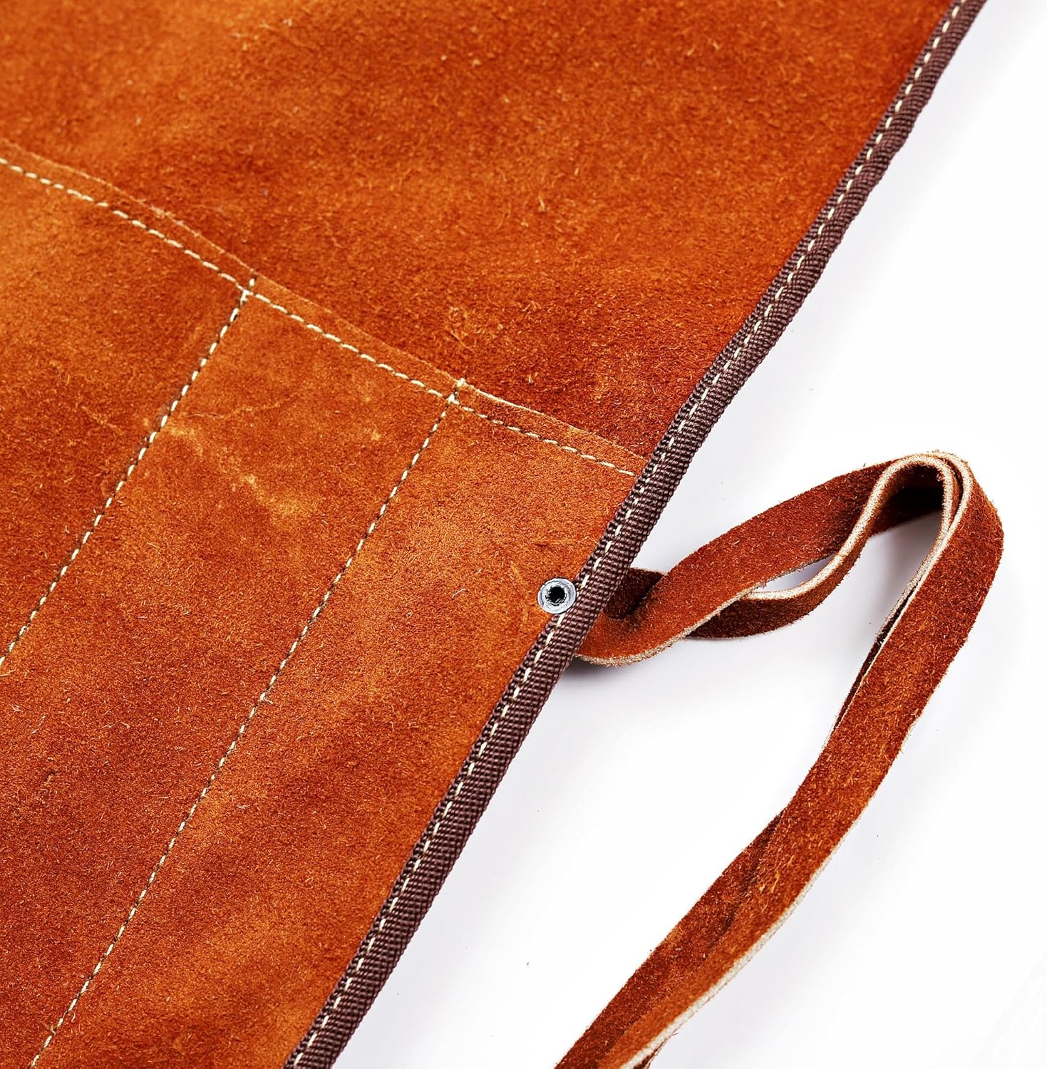 Leather Knife Roll Bag Professional Chef Knife Case Travel Storage Carrying Wrap Holder Sheath Cookware, Kitchen Carrier Protectors Sleeve Tool Gift For Chefs (4 Slots