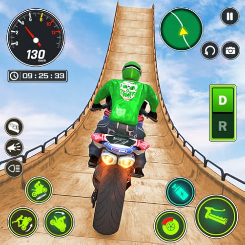 GT Mega Ramp Stunt Bike Games: Free Superhero Bike Racing Games 3D: Open World Motocross Dirt Bike Games For Kids 2024
