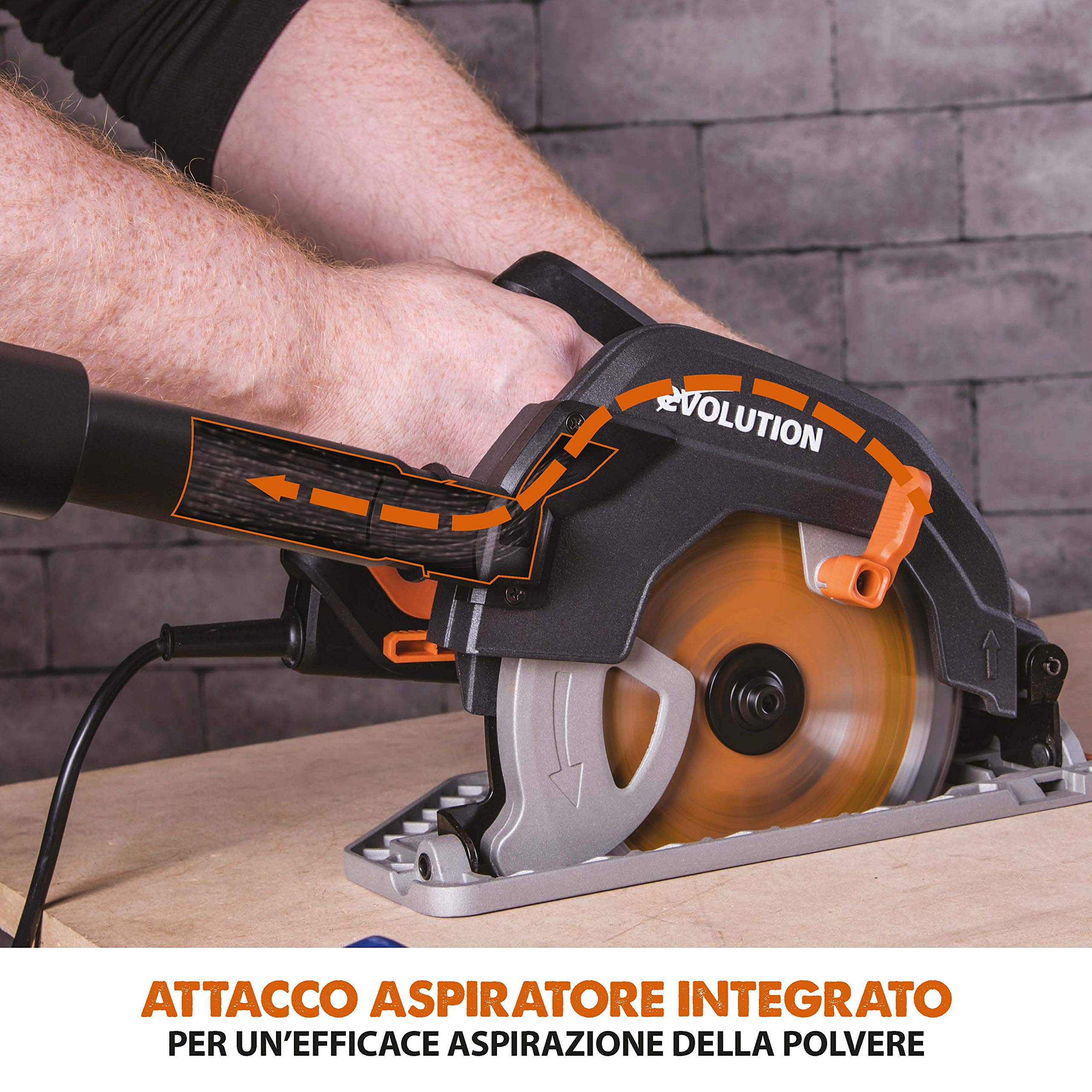 Evolution Power Tools - R185CCS sega circolare multi-materiale 185 mm, 230 V