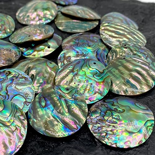 Miniatura 5 de Padre - Colgante cóncavo de concha de abulón de Nueva Zelanda, Concha