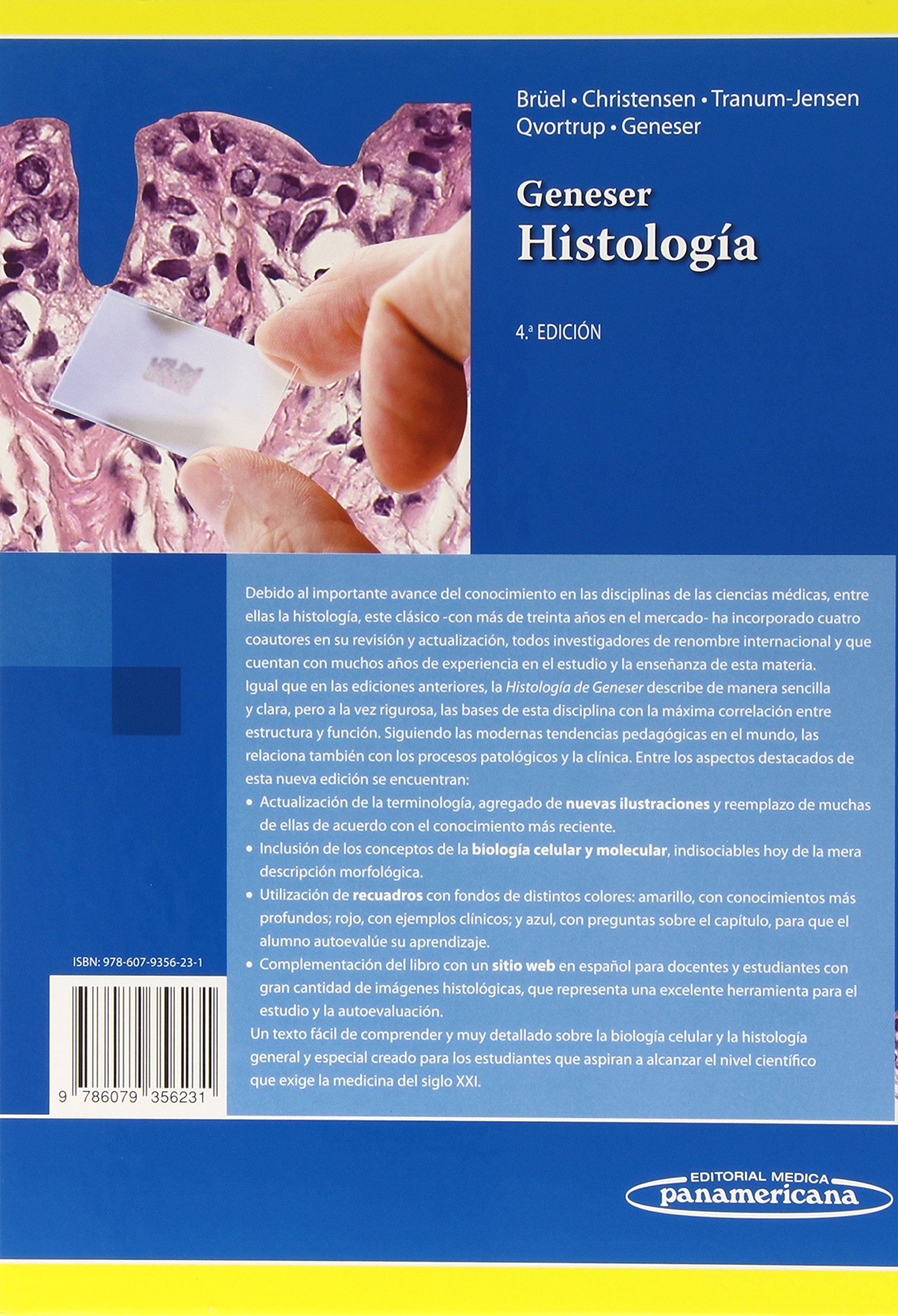 Geneser. Histología. Sobre bases moleculares