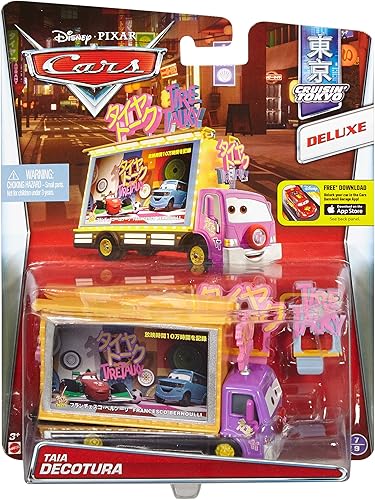 Miniatura 2 de Disney Car Toys Diecast, camión de pantalla de TV japonés de gran tamaño