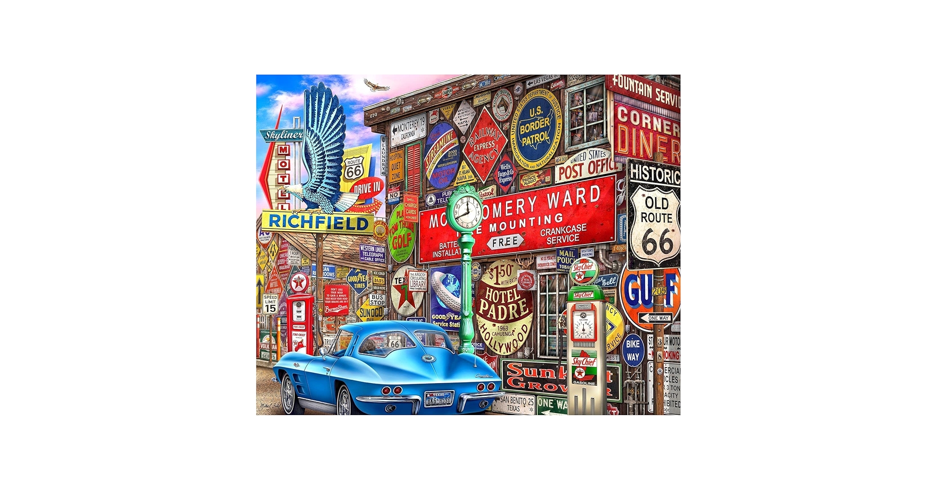 Amazon.com: Springbok's 1000 Piece Jigsaw Puzzle Route Sixty