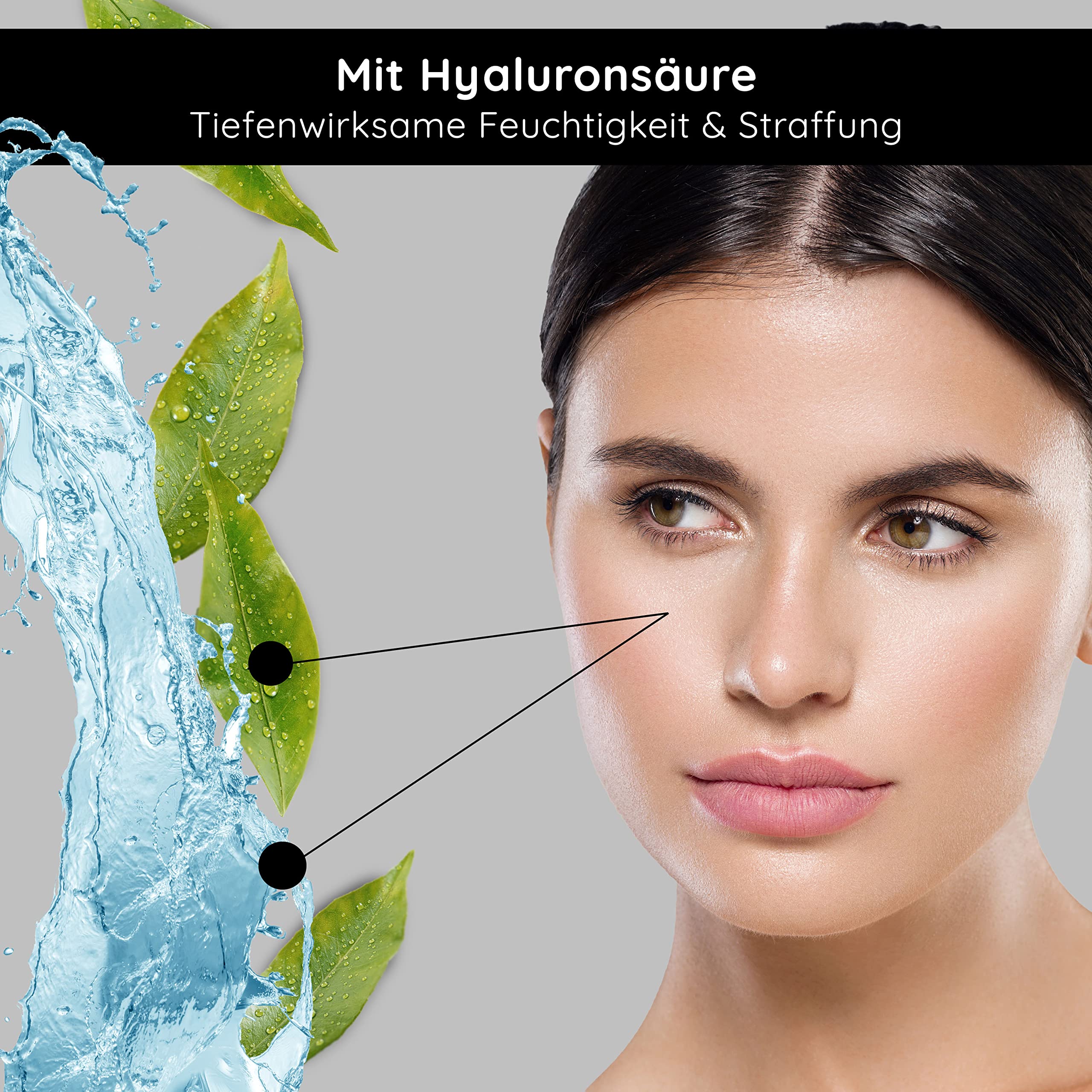 RAU Cosmetics Retinol Serum 100 ml - Anti-Aging Gesichtsserum mit Hyaluronsäure, Vitamin A, Ceramiden & Panthenol - Regenerierendes Serum für reife & unreine Haut - Made in Germany