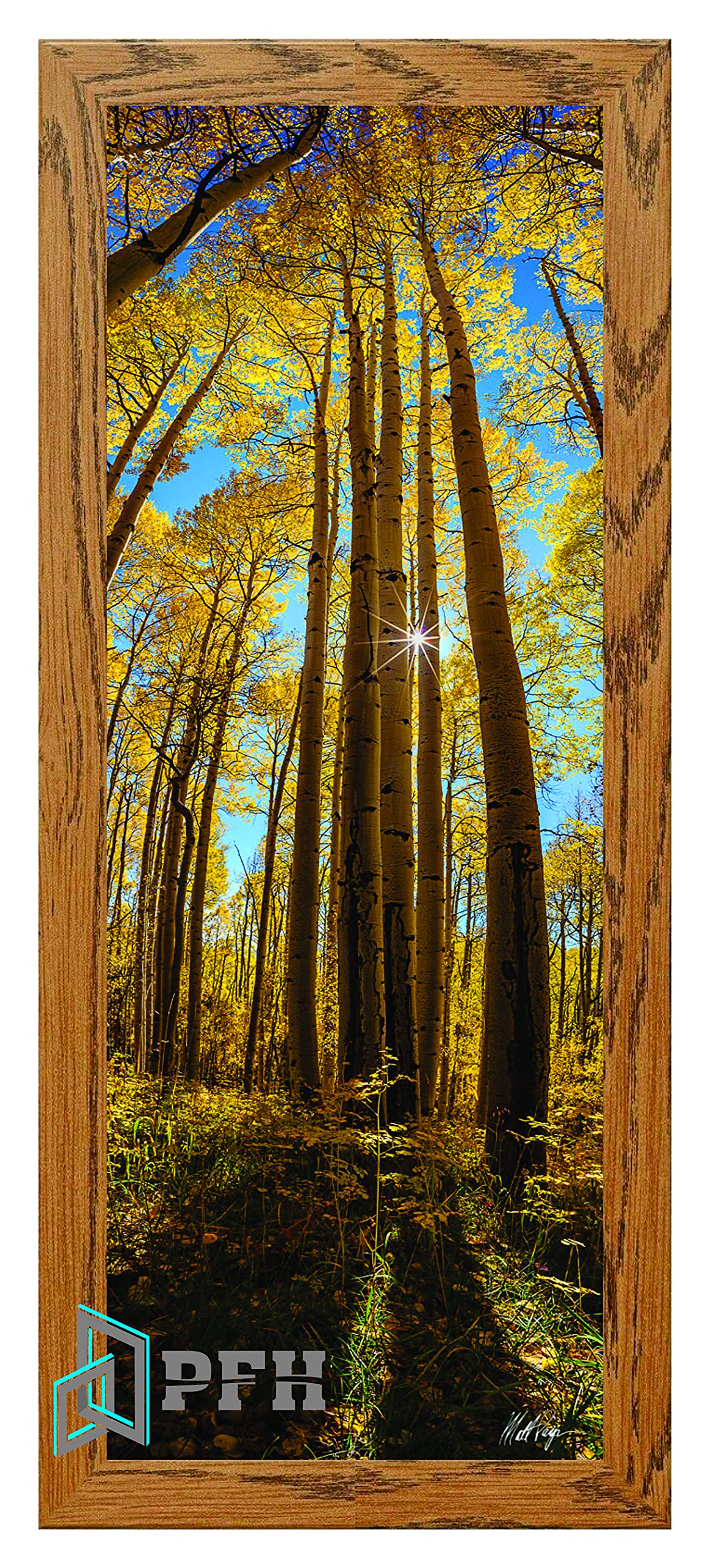 Photo Frames Dark Oak 70cm x 30cm Modern Flat Style Wood Picture Poster Frame Front Acrylic Glass