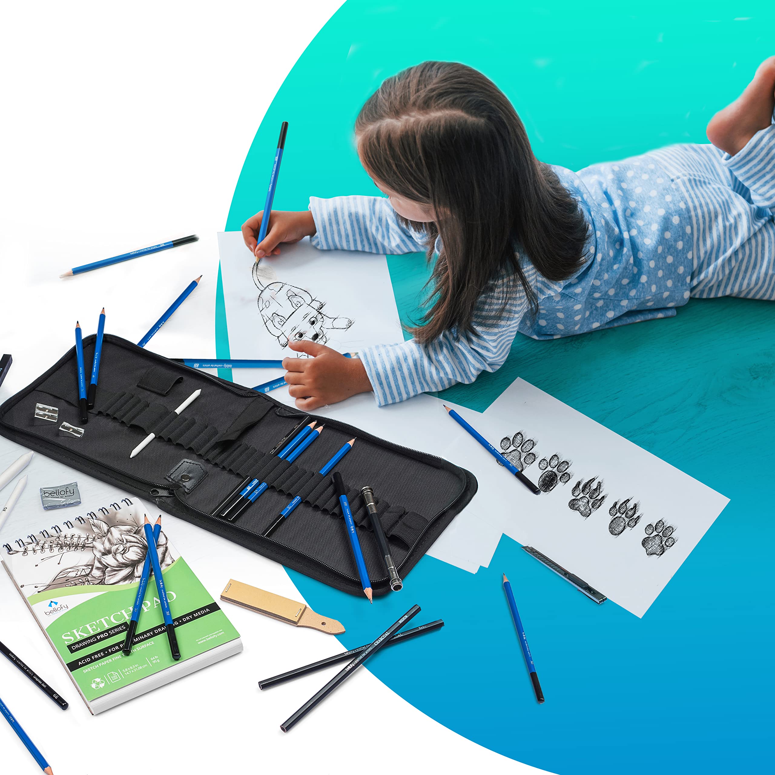 Buy Bellofy Drawing Kit Artists Supplies for Adults, Teens, Kids
