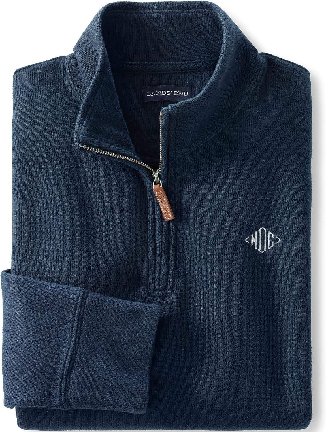 Lands' End Bedford Rib Quarter Zip Pullover Sweater - Image 6