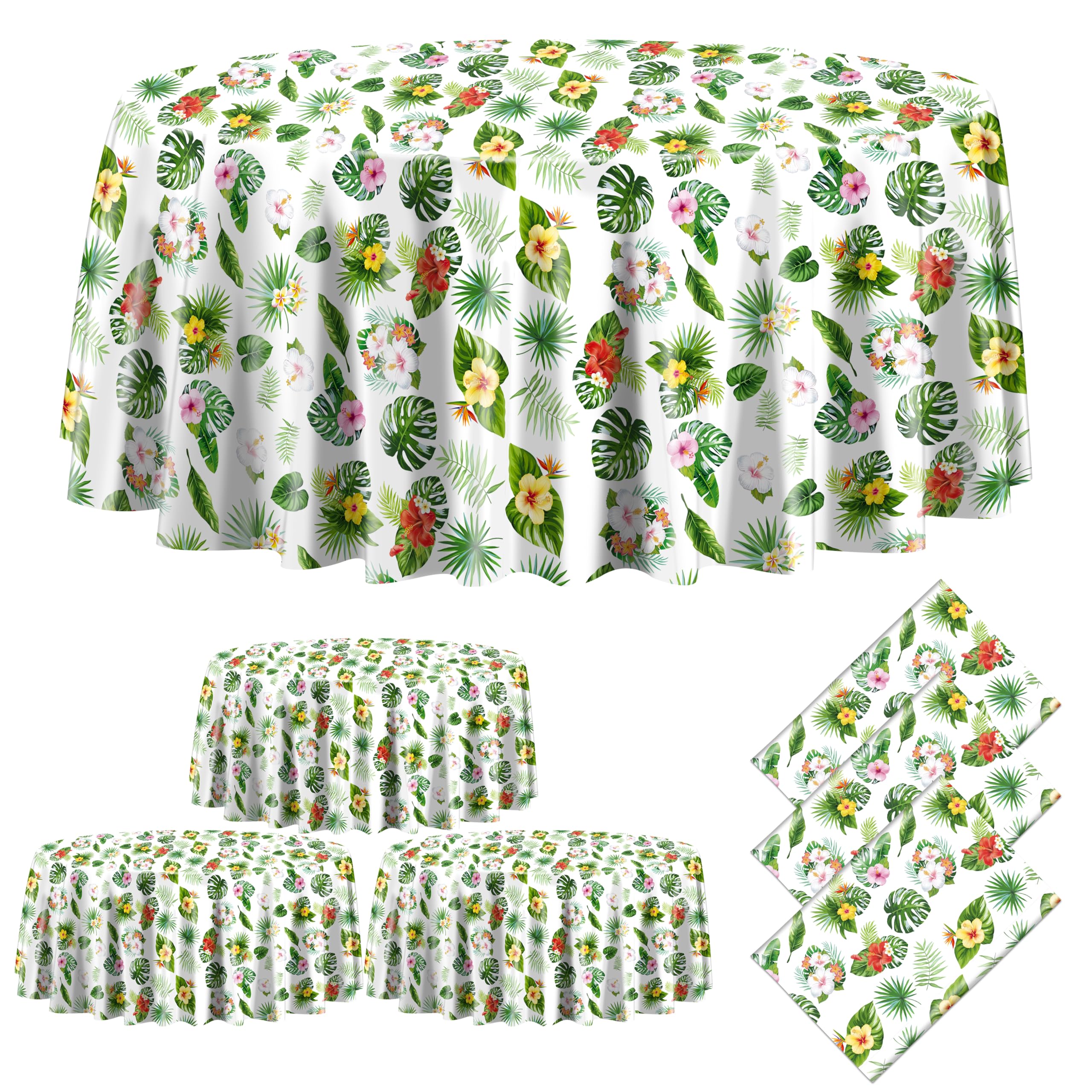 Nappe de table tropicale pour fête d'anniversaire et cocktail d'été