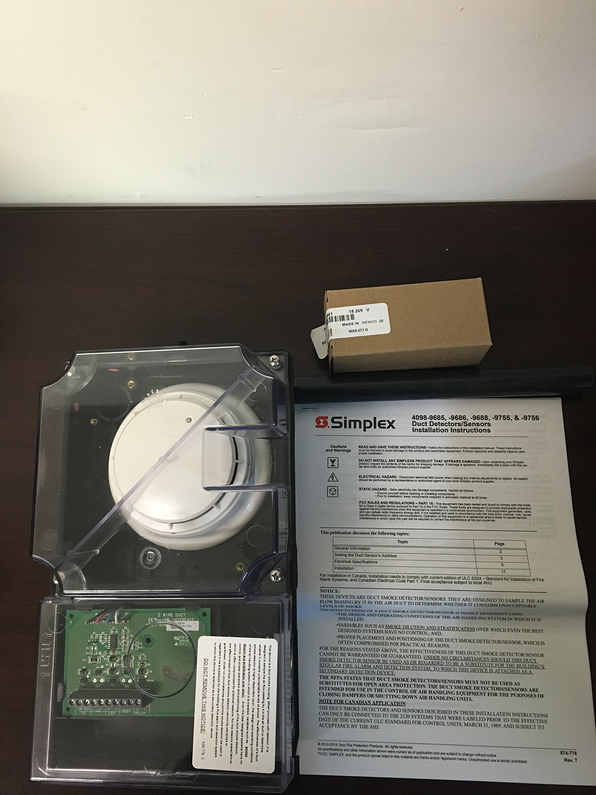Buy SIMPLEX 40989688 2Wire Duct Detector with supervised single