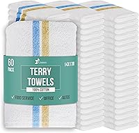 Vista 20 de GREEN LIFESTYLE White Shop - Toallas de 12 x 14 pulgadas, 150 unidades, 100% algodón, súper absorbentes y duraderas, trapos reutilizables a granel