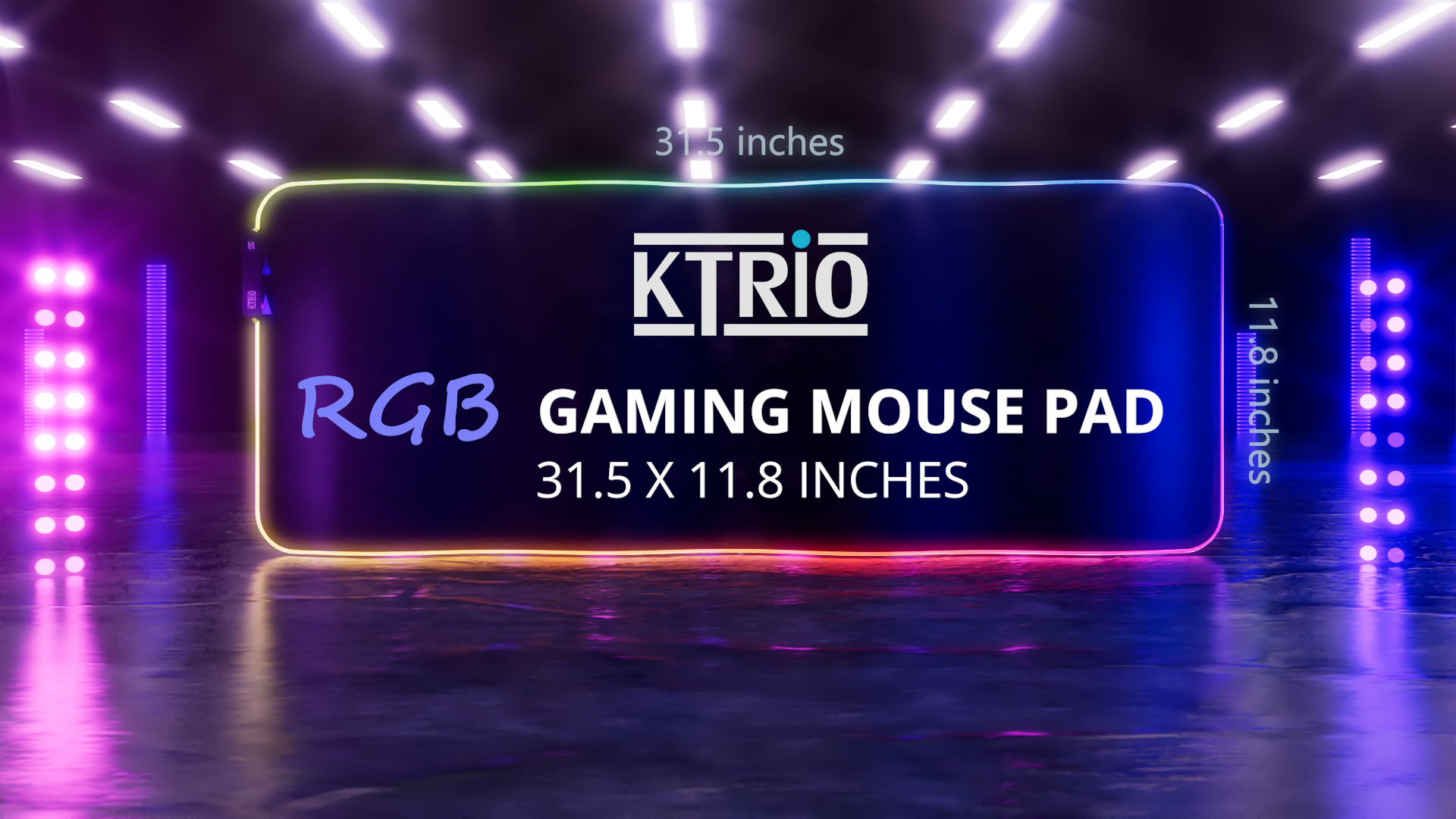 Amazon.com: KTRIO RGB Large Gaming Mouse Pad Desk Mat, Superior