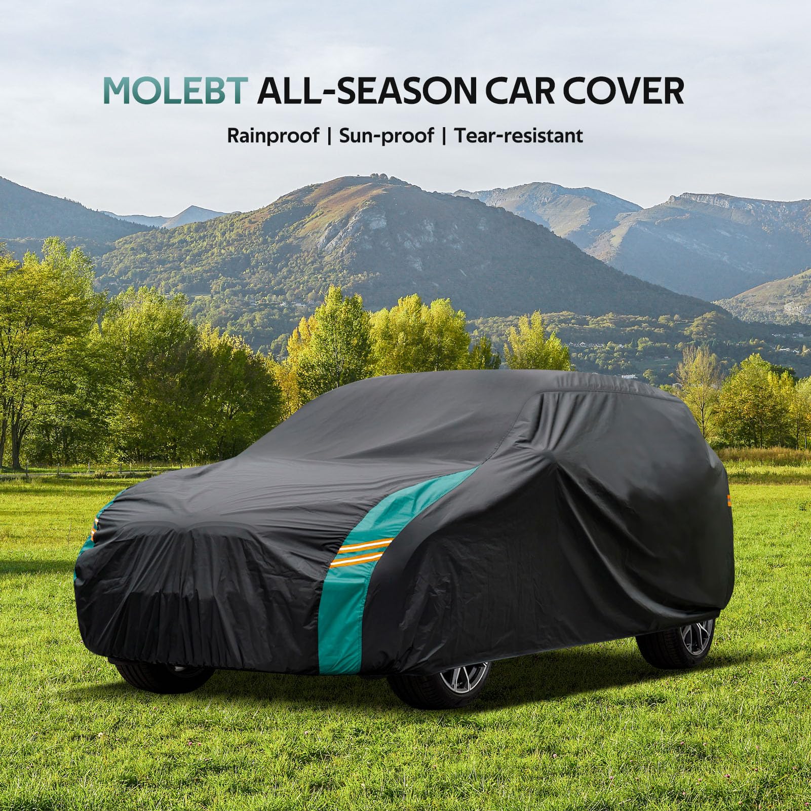 Molebt SUV Car Covers Waterproof All Weather Universal Fit for BMW X5 Toyota Highlander Ford Explorer Jeep Grand — view 7