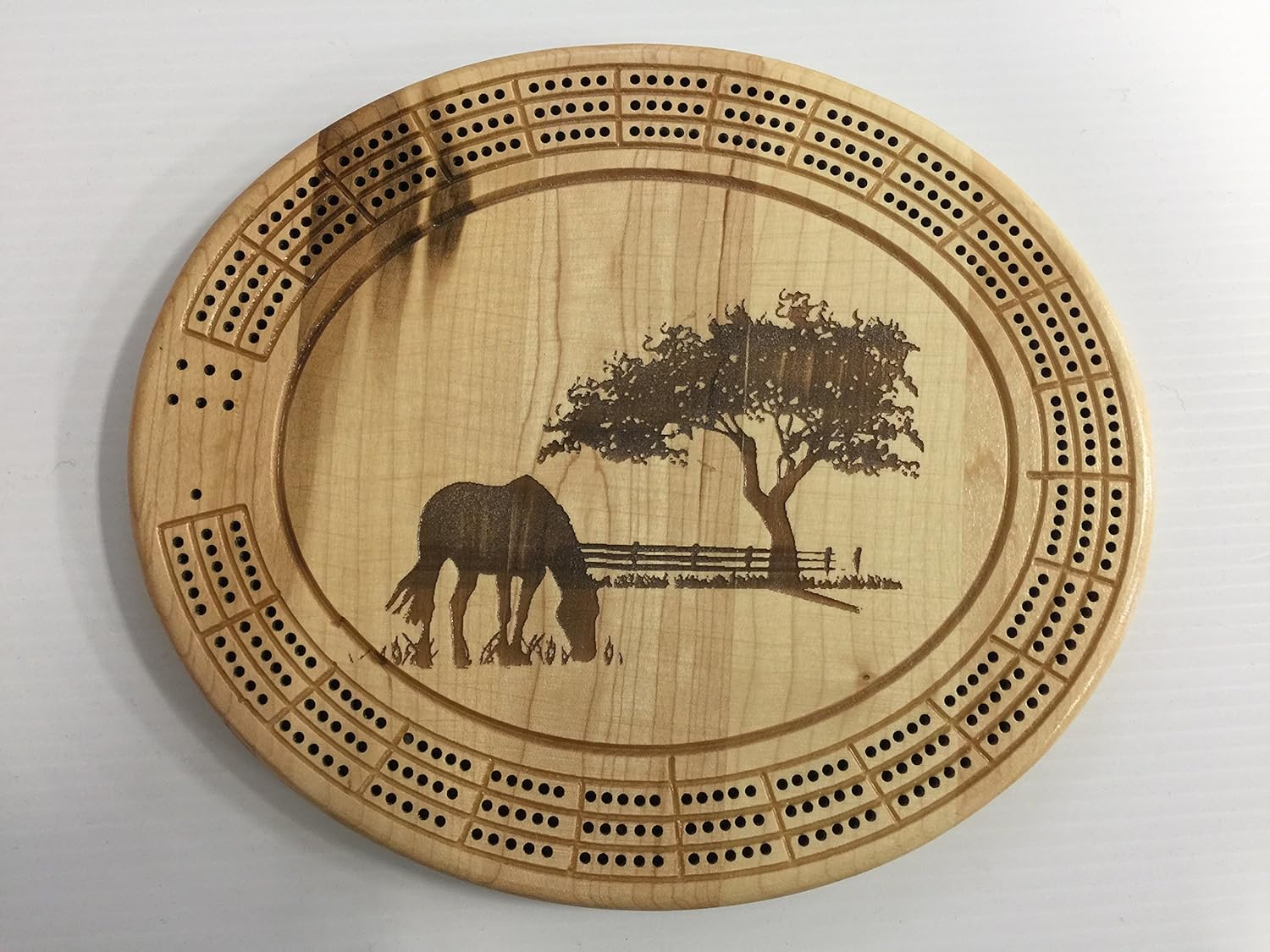 Tree and Horse Cribbage Board Amazon.ca Toys & Games