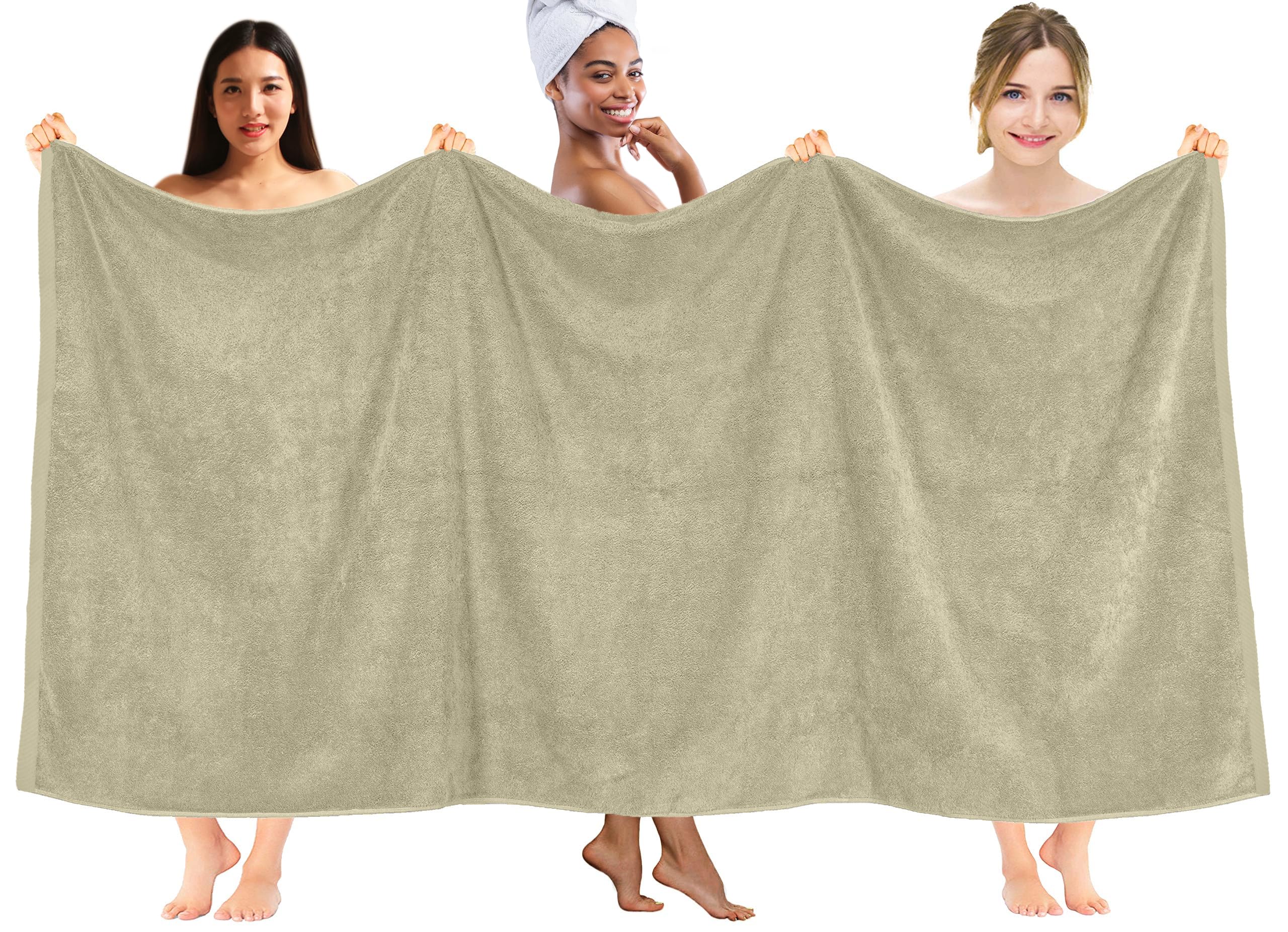 DAN RIVER Set di 2 teli da bagno da 550 g/m², ultra morbidi e