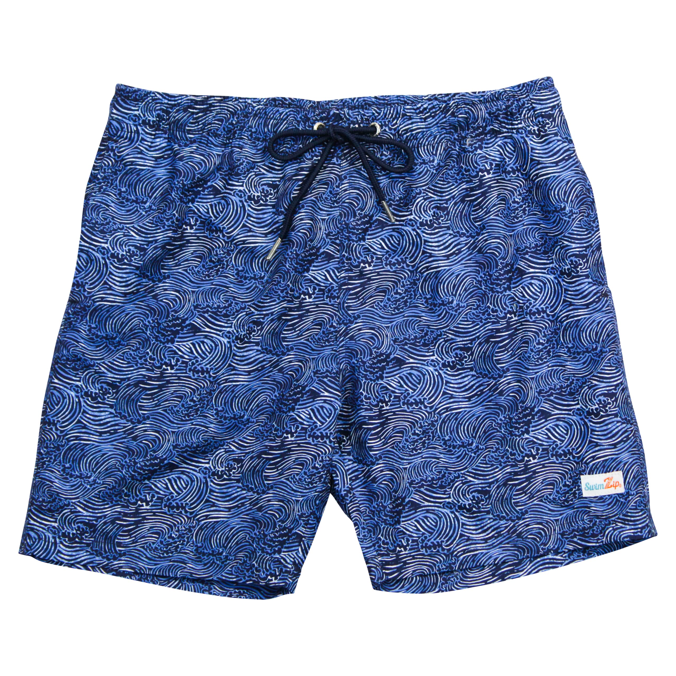 SwimZip Boys' Swim Trunks UPF 50+ Board Shorts | Ocean Breeze - 12-14