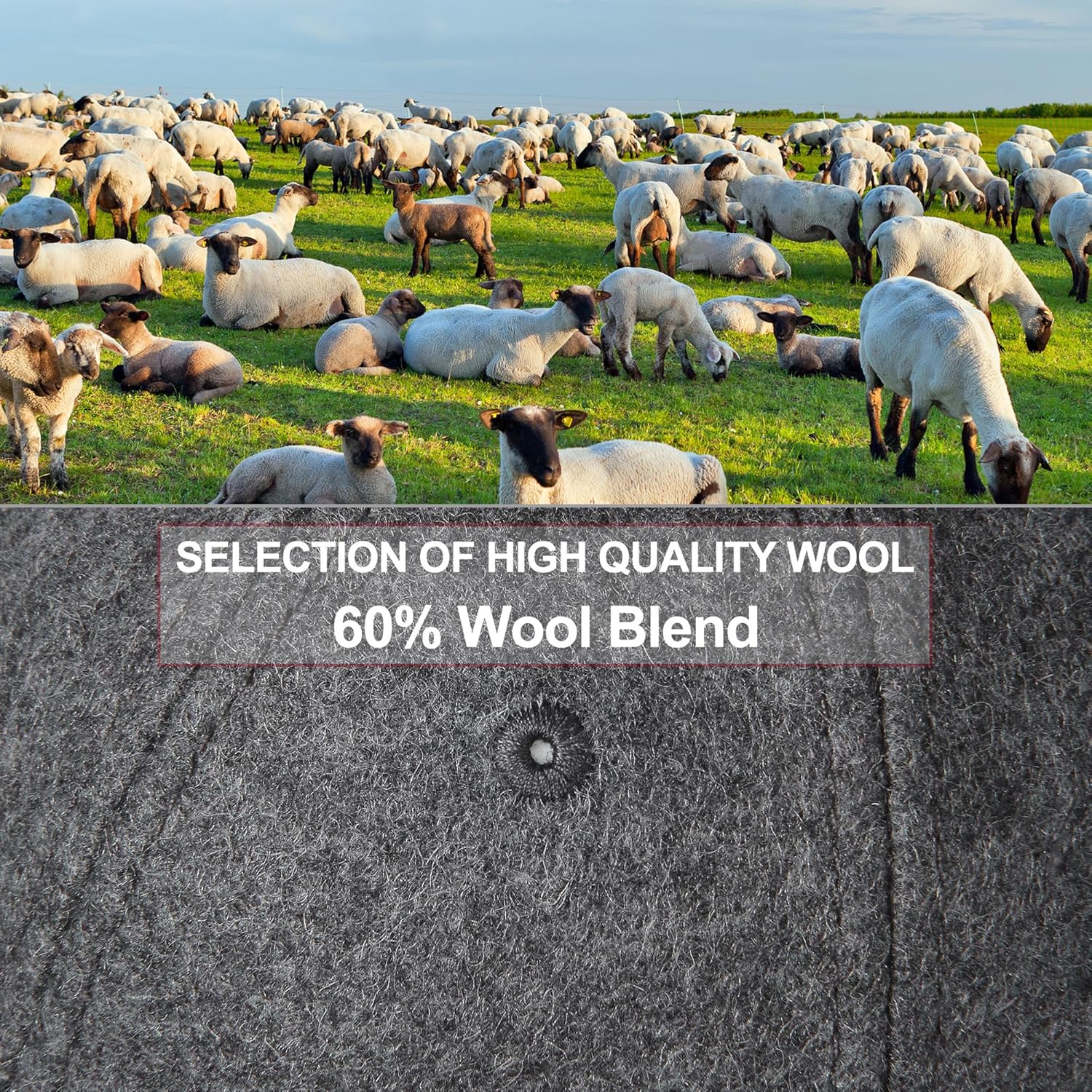 GADIEMKENSD Unstructured Wool Baseball Caps Winter Warm Hat Adjustable - Image 5