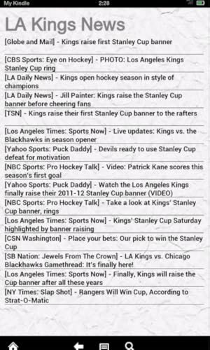 Los Angeles Hockey News (Kindle Tablet Edition)