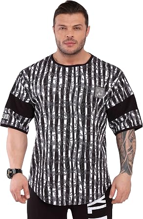 Erkek Ti rt B y k Beden | V cut Geli tirme ve Fitness Egzersiz Rag  st, Pamuk Aktif Giyim G mlek