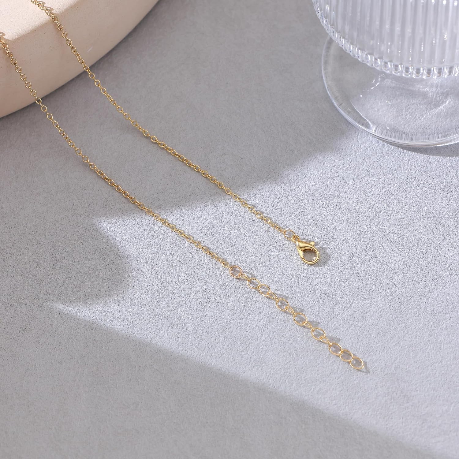 Gold and Silver Plated Flat Snake Chain Choker Necklace – Dainty Heart Pendant Necklace for Women, Elegant Bow and Cross Pendant Necklace, Ideal Valentine’s Day & Mother’s Day Jewelry Gift for Her - Image 6