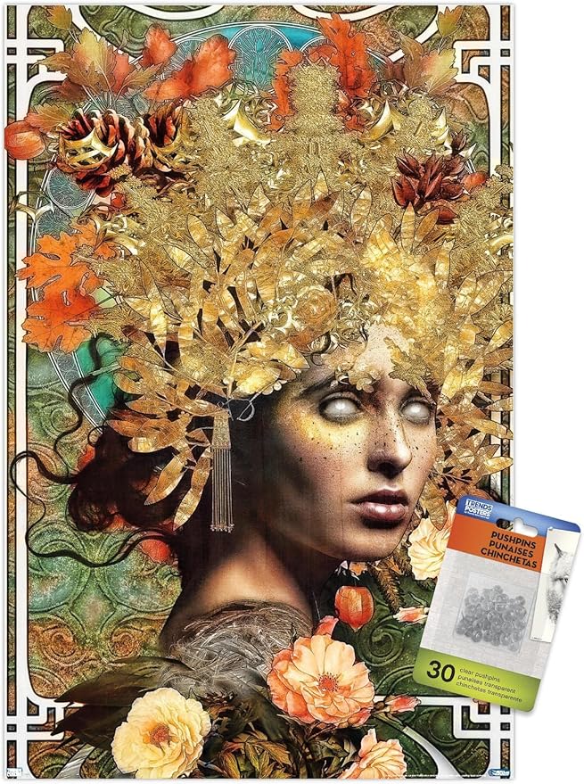 Jena DellaGrottaglia: Cosmic Zodiac - Virgo Wall Poster with Push Pins