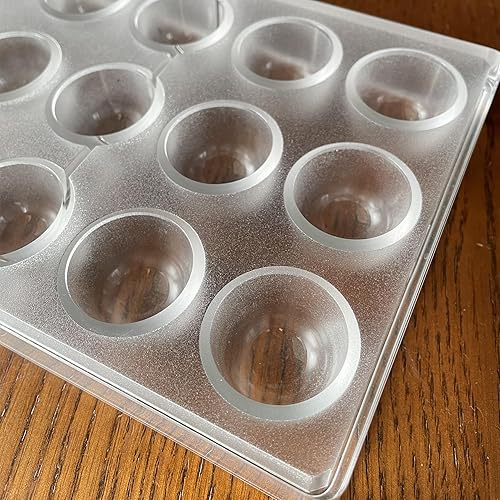 Miniatura 7 de Goldbaking Molde de bombón de chocolate con forma de campana, molde de trufa de policarbonato, chocolates caseros, cubiertos de dulces, herramienta