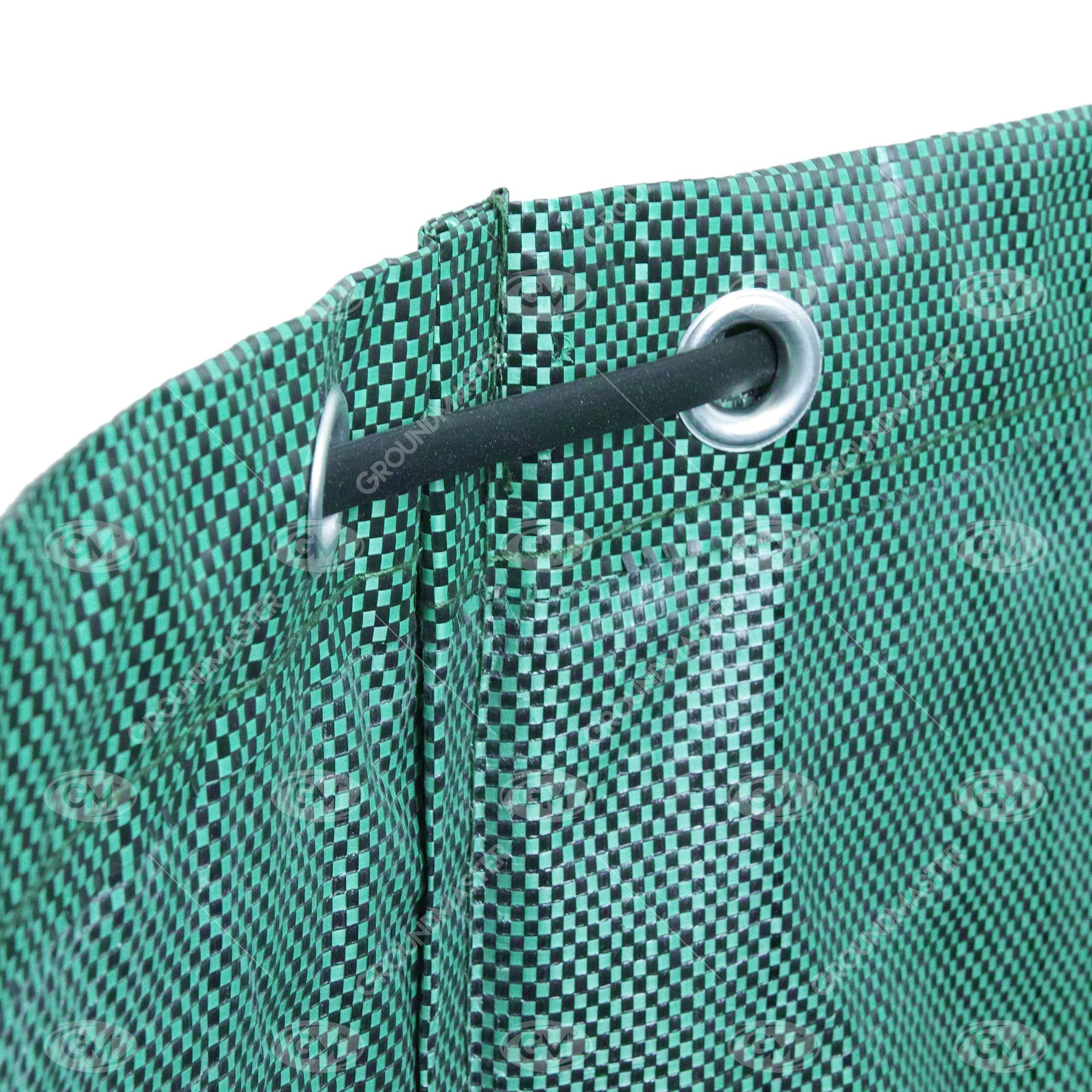 Sacco Per Rifiuti Da Giardino 200L Rotondo - Rinforzato Con Maniglie Per Foglie E Scarti