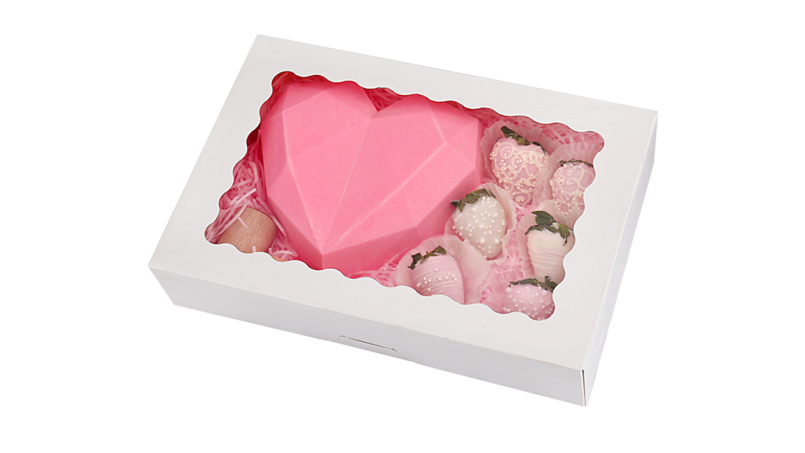 TaoBary 100 Pcs 8 Inch Bakery Boxes 8 X 6 X 2.5 Inch Zimbabwe