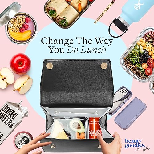 Miniatura 3 de Paquete de 5 bolsas de almuerzo aisladas para mujer lonchera para adultos bonita bolsa de almuerzo para mujeres loncheras para adultos lonchera para