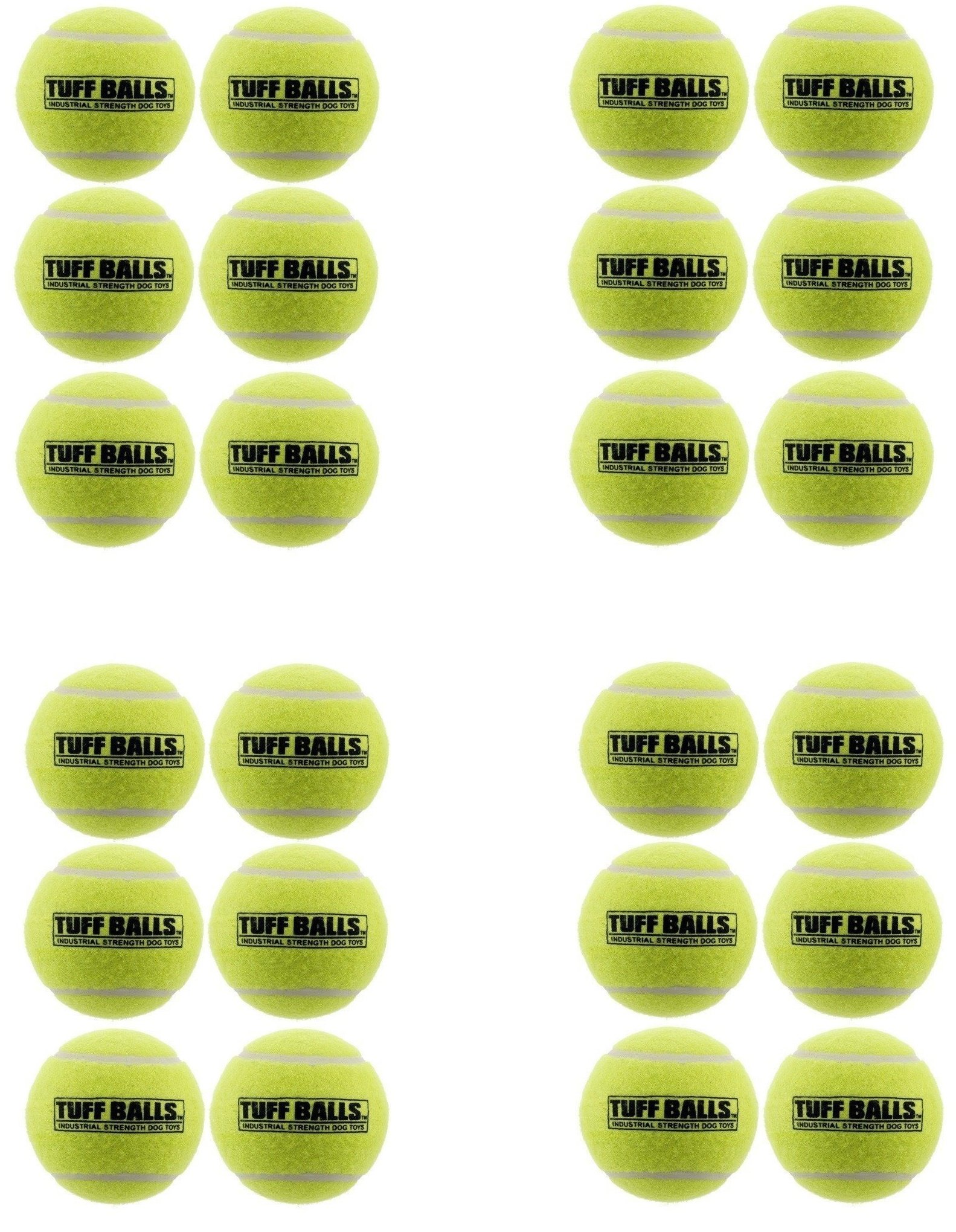 PetSport Jr Tuff Ball - Small Tennis Balls for Dogs Great for Boredom Aggressive Chewers Dog Toy Mini
