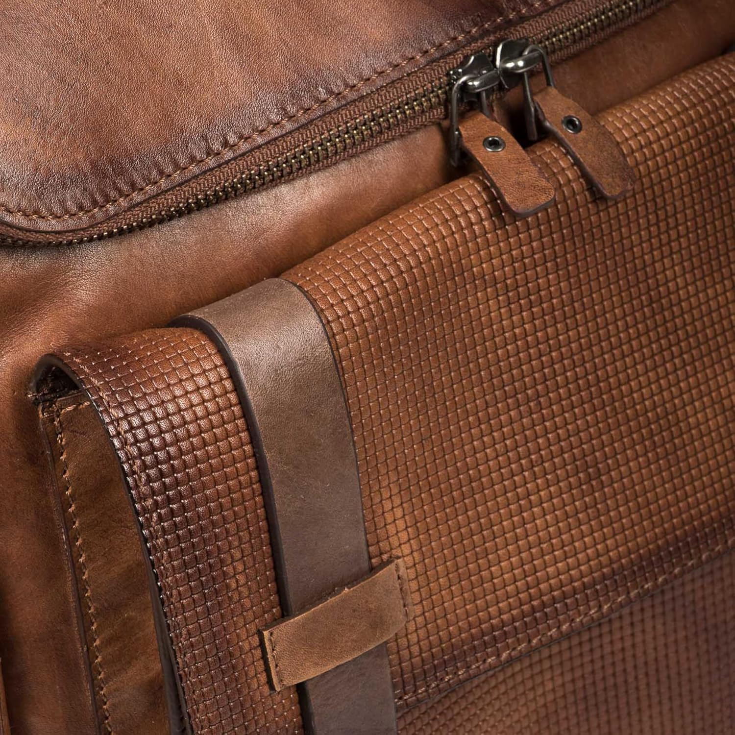 VELEZ Leather Backpack for Men - 15.6 Inch Laptop Bag - Designer Bookbag - Handmade Business Casual Computer Shoulder Bags - Image 6