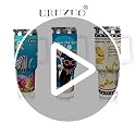 Tumbler with Handle 40 oz, Tumbler with Lid and Straw, Insulated Stainless Steel Travel Mug, No Leak Tumbler, Suit For Cupholder Friendly, Keeps Cold And Hot for 24 Hours,Dog