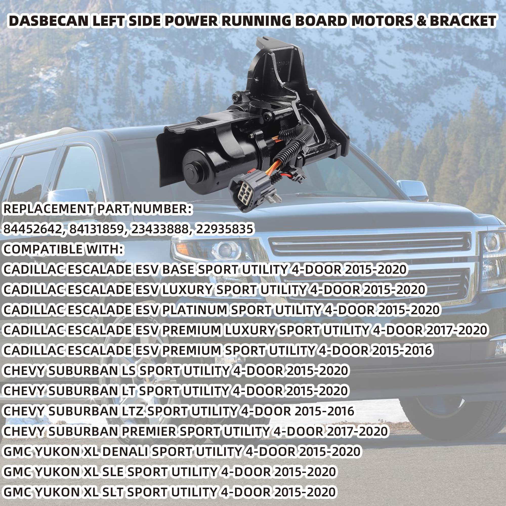 Amazon.com: Dasbecan 84452642 Front Left Driver Side Power Running 