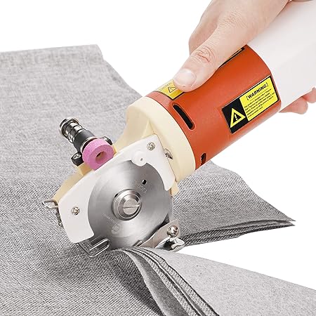 Amazon.com: CGOLDENWALL Large Electric Rotary Fabric Cutter Cloth ...