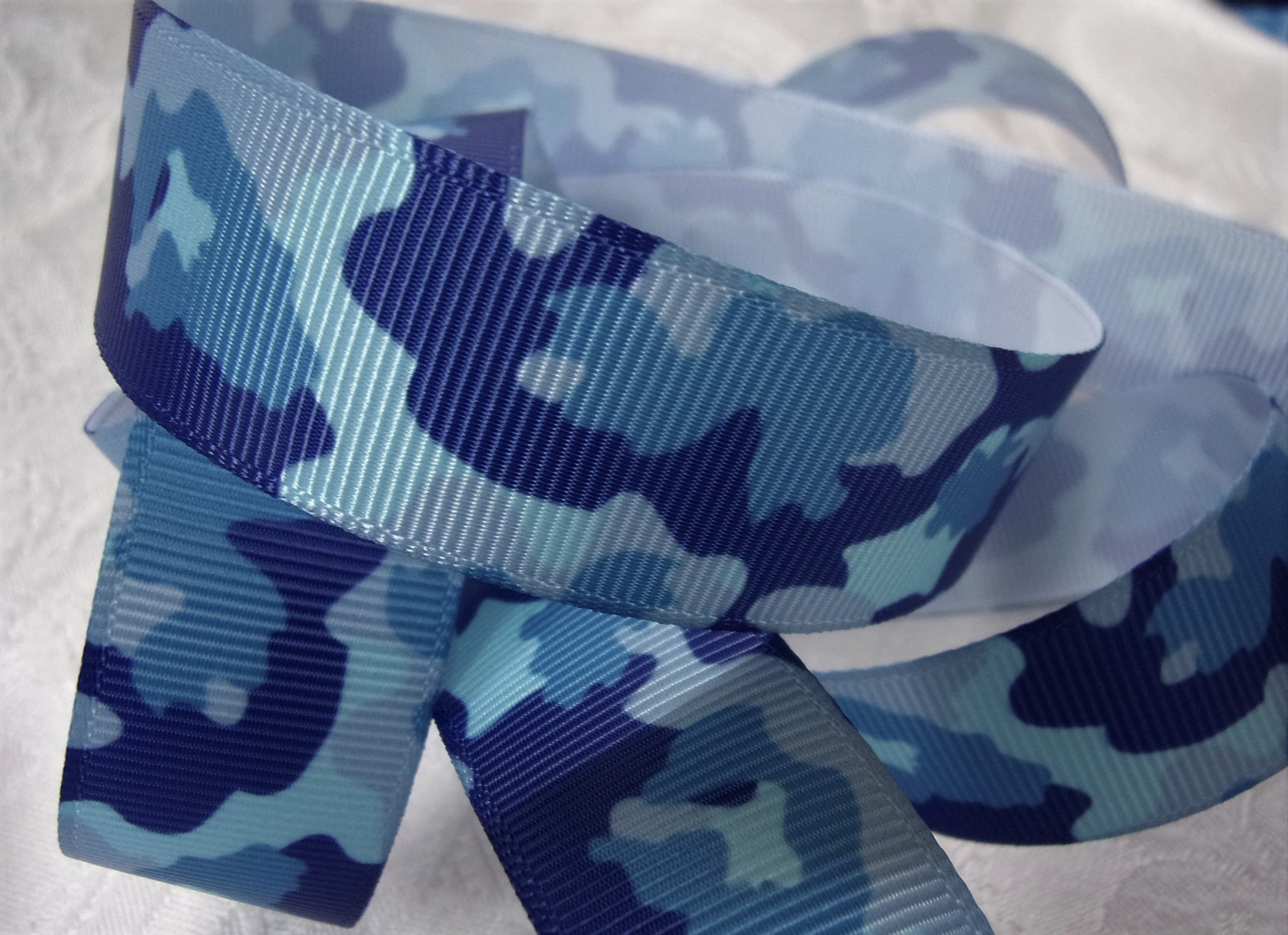 Green Brown Camo Print Gift Wrapping Ribbon For Crafts 3 Rolls Camo ...