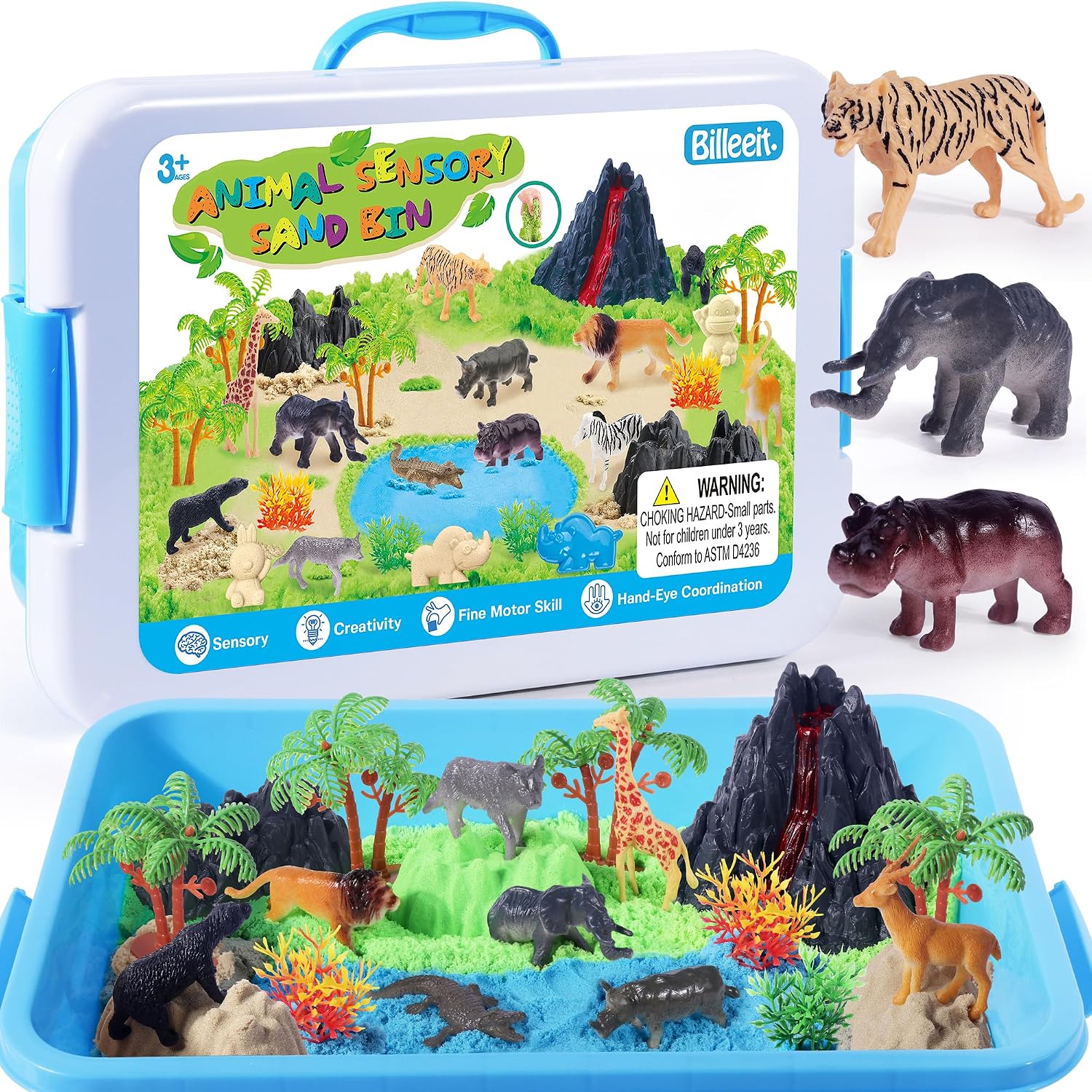 Billeeit. Animal Sensory Bin Sand Toy