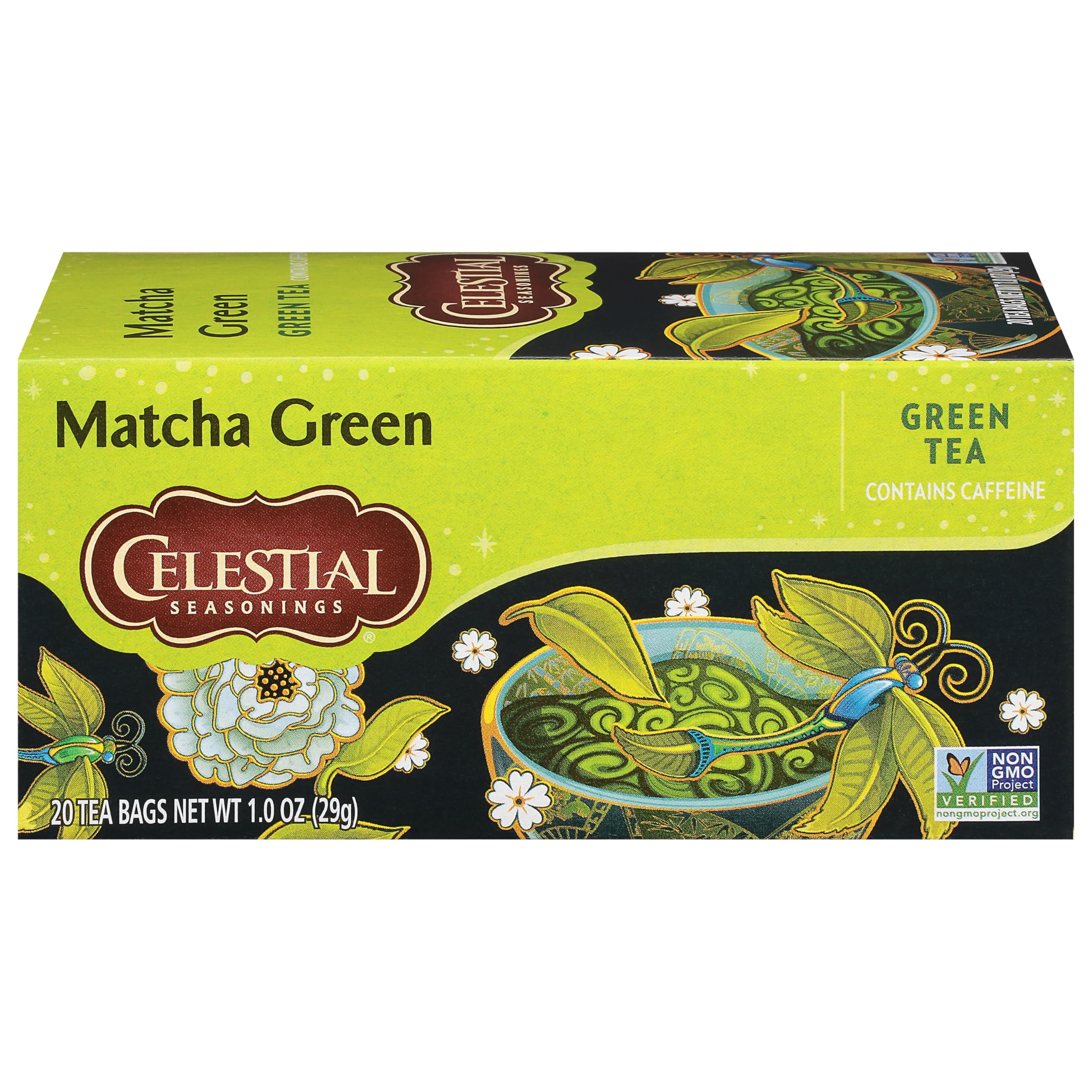 Celestial Seasonings Green Tea Matcha Green Contains Caffeine 20 Tea Bags Pack of 6 Packaging May Vary