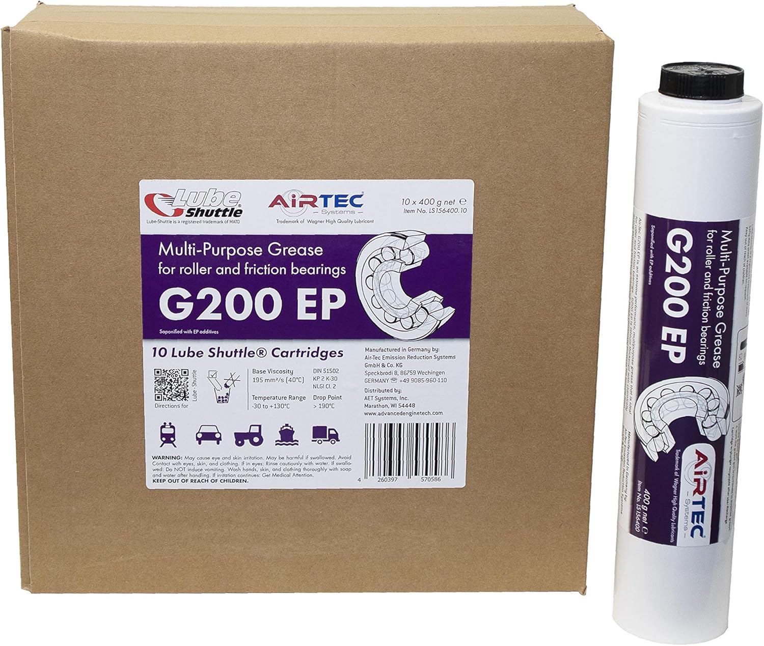 AirTec G200 Grease, Pack of 10