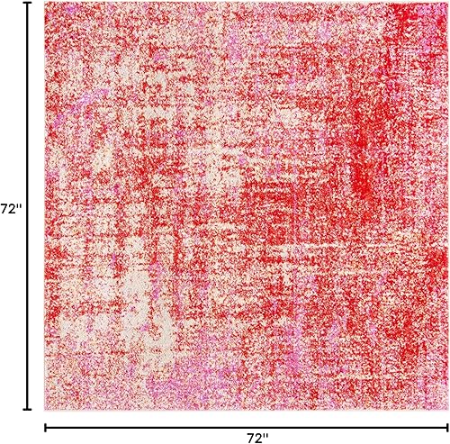 Miniatura 72 de SAFAVIEH Adirondack Collection Tapete de área XL, 12 x 15 pies, color crema y dorado, diseño abstracto moderno, no desprende pelusa y de fácil