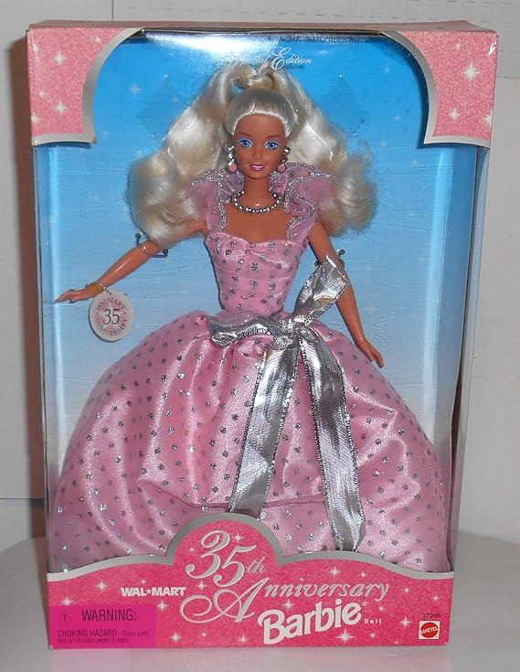 Amazon.com: 35 aniversario Barbie Doll 1997 Walmart Edición Especial :  Juguetes y Juegos
