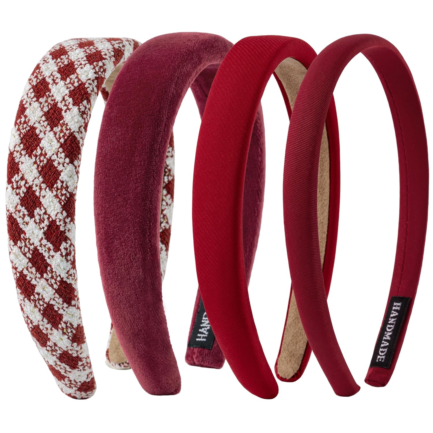 Sunolga Red Headbands for Women - Trendy Non-Slip Hair Accessories