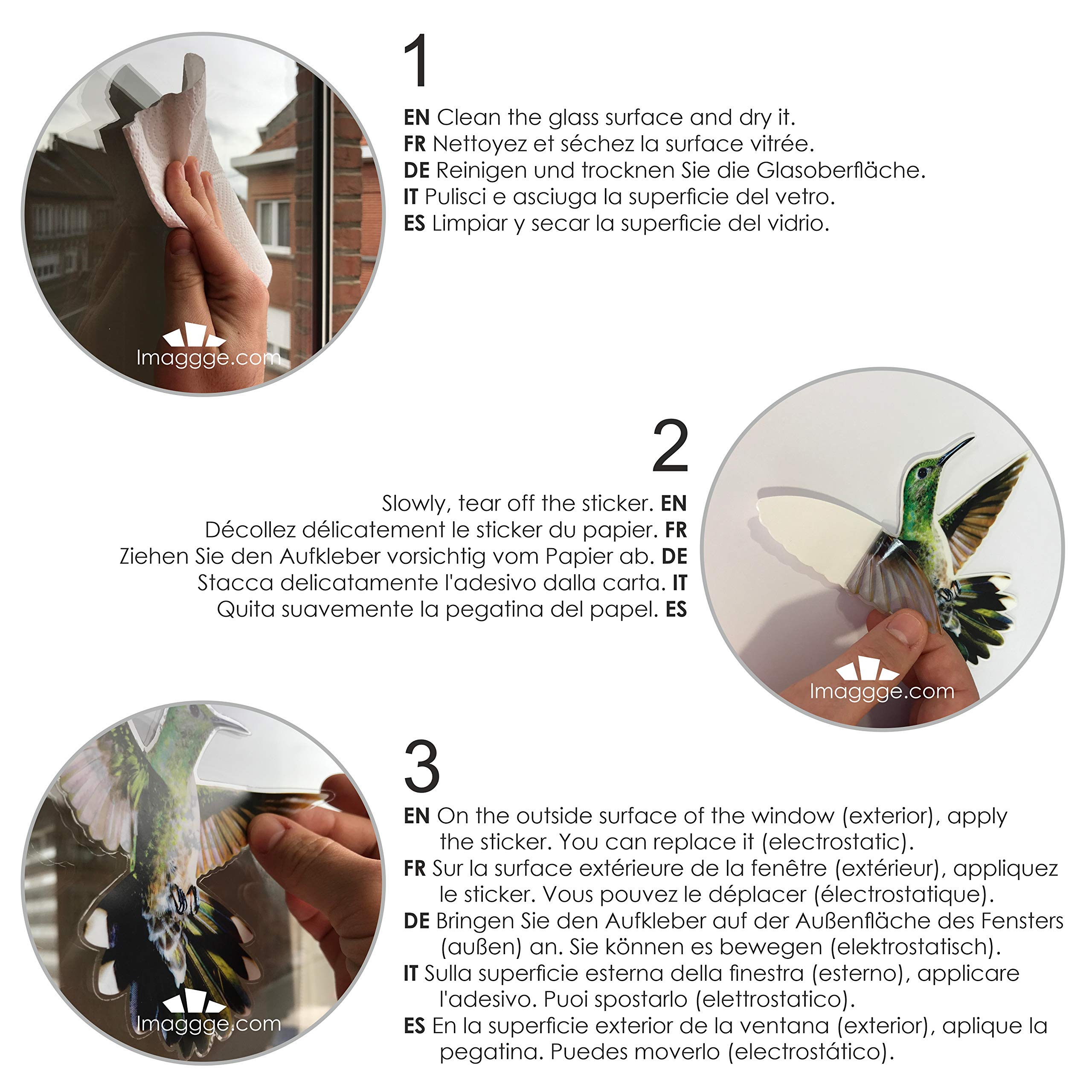 25 Pcs Autocollants électrostatiques repositionnables - Contre impacts