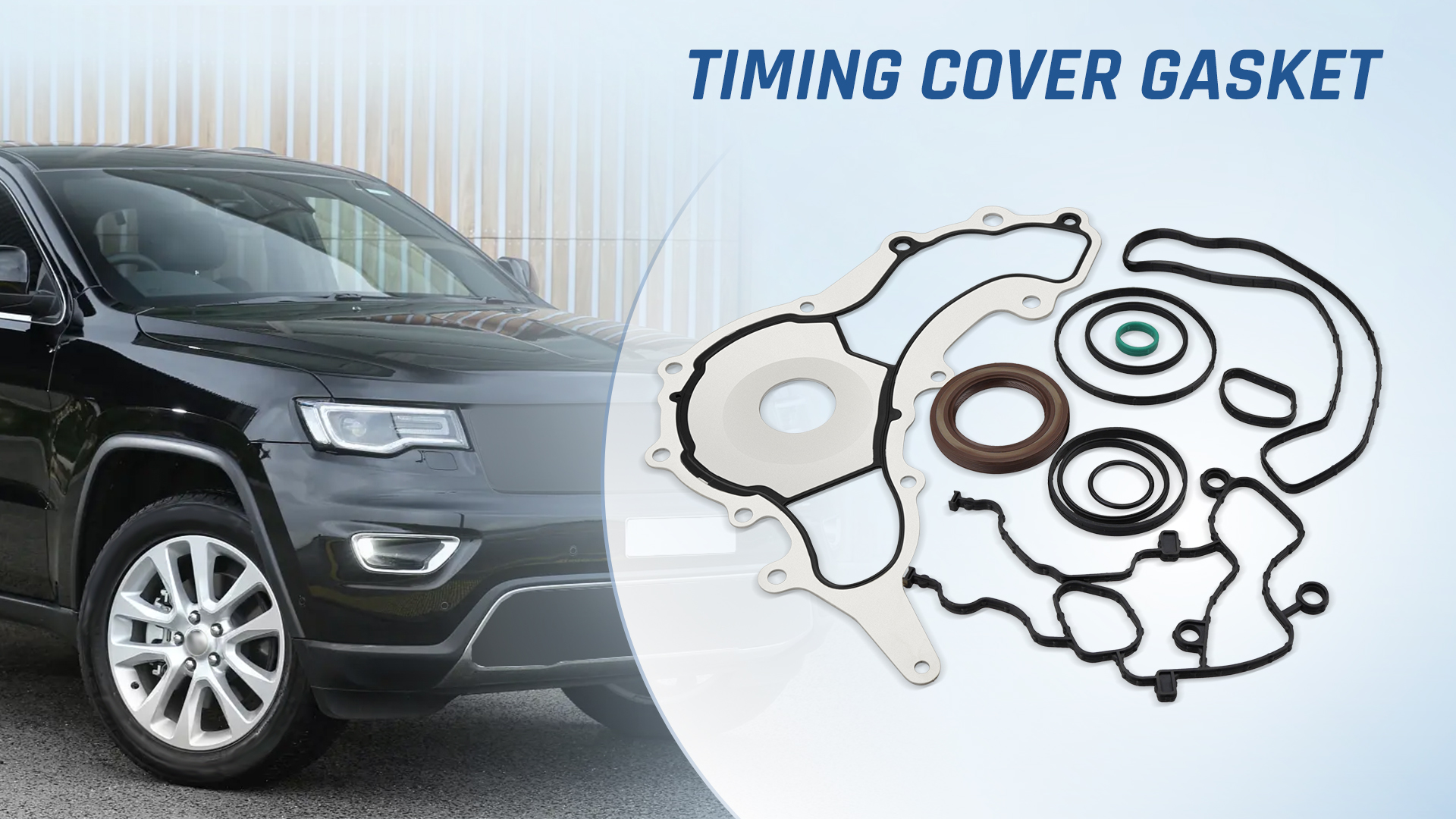 Image of Timing Cover Gasket, Compatible with Dodge Grand Caravan Jeep Grand Cherokee Chrysler 2011-2017 3.2L 3.6L V6 Engine, Replace TC1169