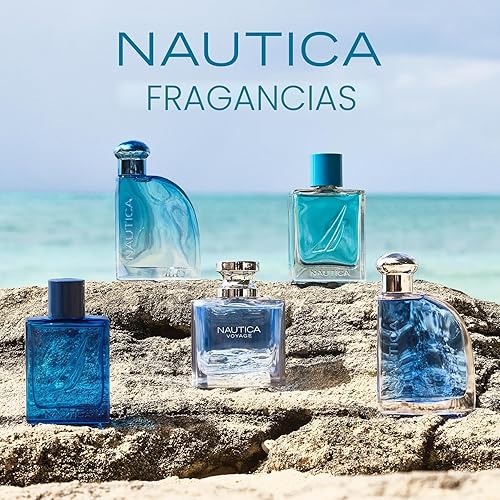 Miniatura 5 de Nautica Blue Deo - Spray corporal de 6 onzas líquidas (paquete de 1), notas de albahaca, jazmín y madera de cedro, fragancia para hombre, fragancia