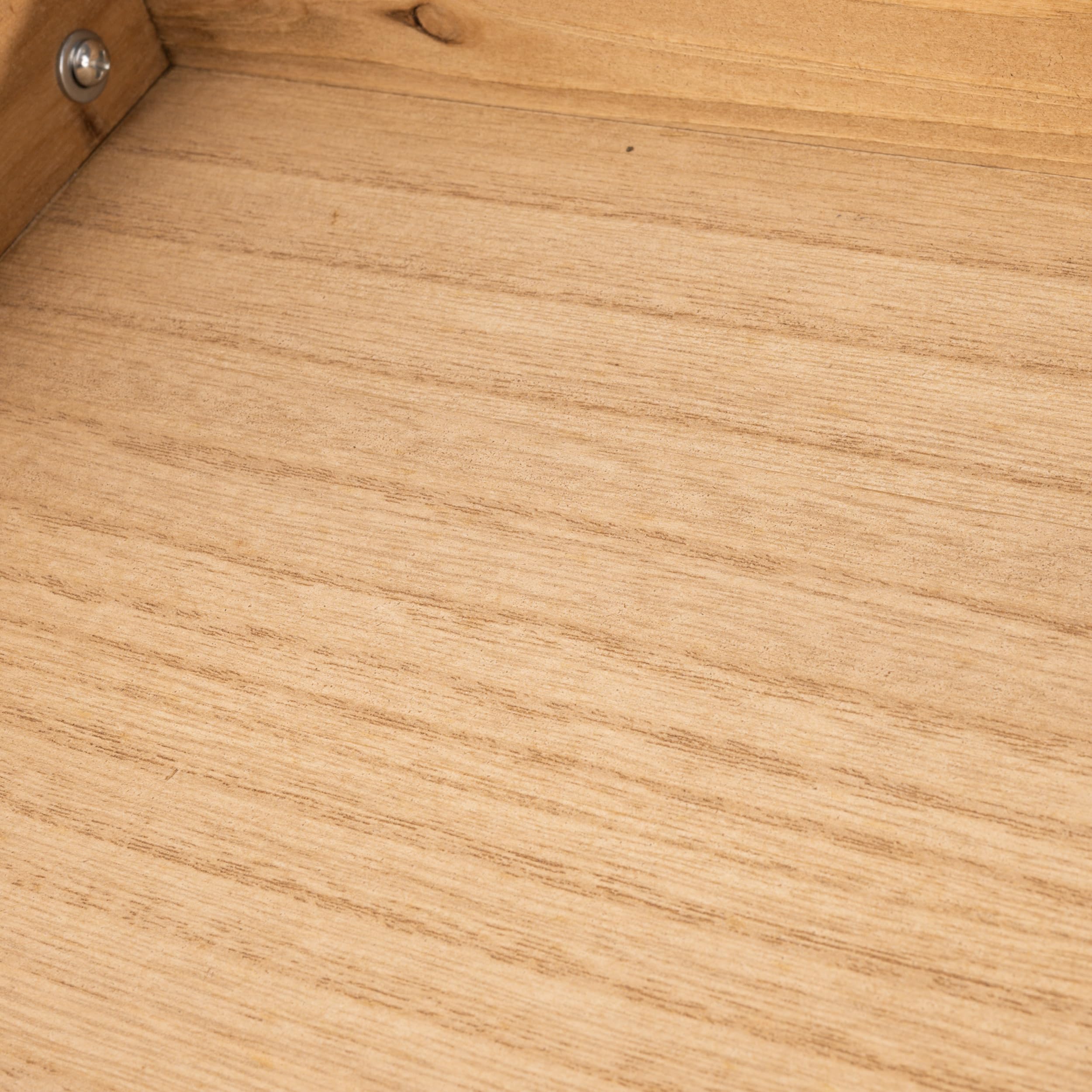 XZ-22321 Carrito de Almacenamiento de Madera y Metal Multiuso 45x30x78cm con 3 Estantes - Mueble Auxiliar para Almacenaje Ideal para Baño, Cocina, Salón