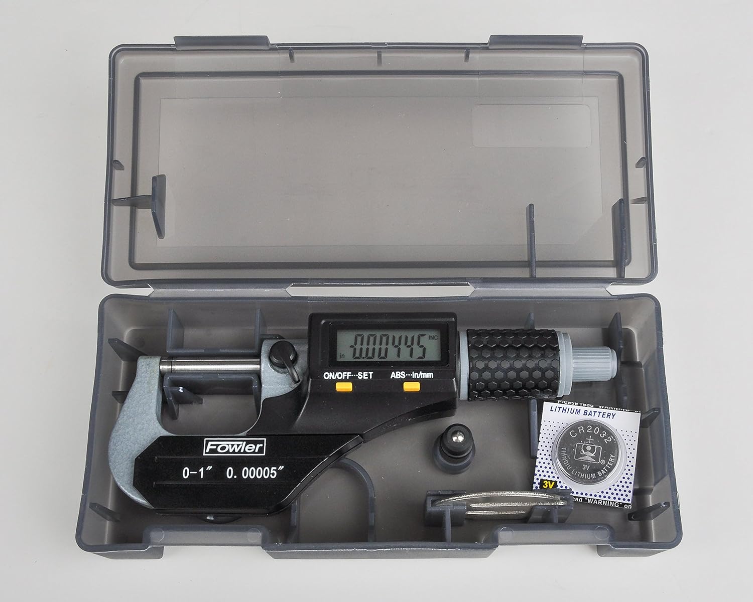 Fowler 54-870-001-0, Xtra-Value Ii Digital Micrometer With 0-1"/25MM Measuring Range